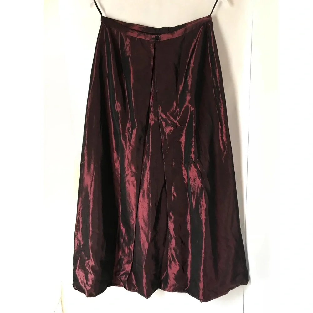 Ann Taylor semi formal Burgundy maxi skirt - Picture 4 of 7